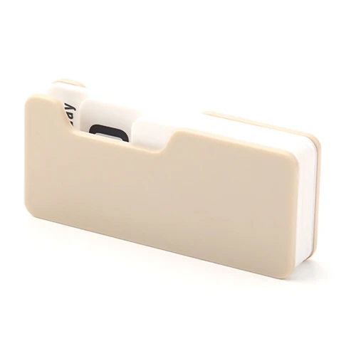 Desk Calendar PS PP Reusable Changeable Portable Desktop Block Home Decoration Accessories for Office Khaki