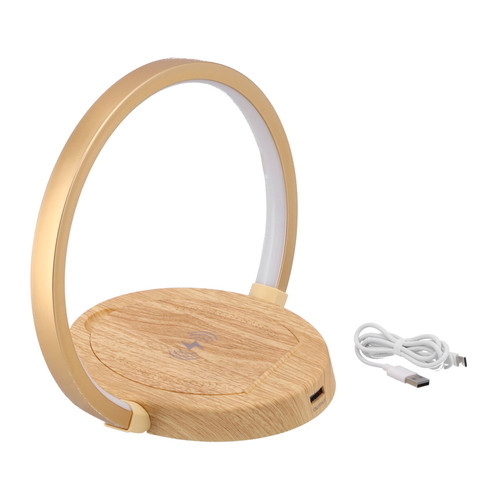 LED Wireless Charger Lamp with 3 Lighting Mode EyeCaring Reading Light for Bedroom Home(Oval Style )