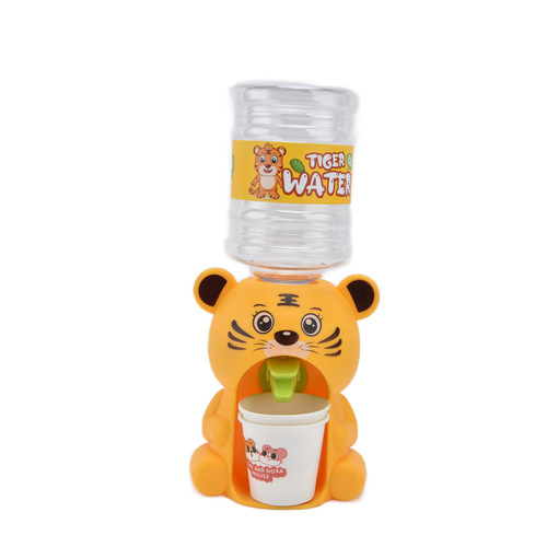Mini Water Dispenser Toy Simulation Animal Shaped Drinking Fountain Gift for Toddlers KidsTiger