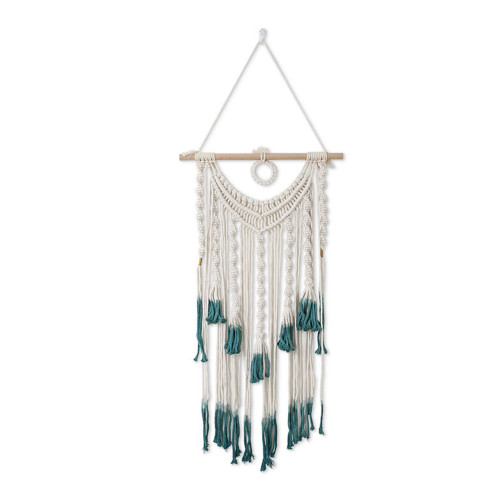 Hanging Woven Wall Art Tapestry Decor with Tassel for Wedding Bedroom Home Wall Ornament