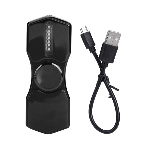 Fashionable Stress Relief Toy Charging Cigarette Lighter with Emergency Light for Men GiftBlack