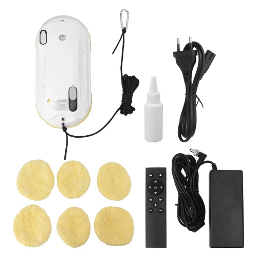 Window Cleaner Robot with Auto Water Spray AC 100‑240V 650mah 2800pa Robotic Windows Cleaning Tools for Tuya APP EU Plug