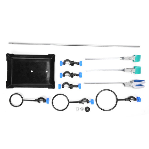 Laboratory Stand Support Bracket Platform Flask Clamp Lab Instrument Set