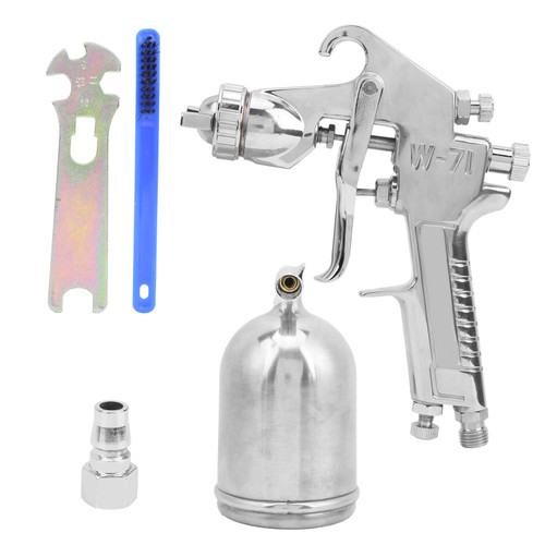 Spray Gun Set Upper Pot Gravity Feed Paint 1.5mm Fluid Tip Hardware Pneumatic Tools W-71Japanese Style