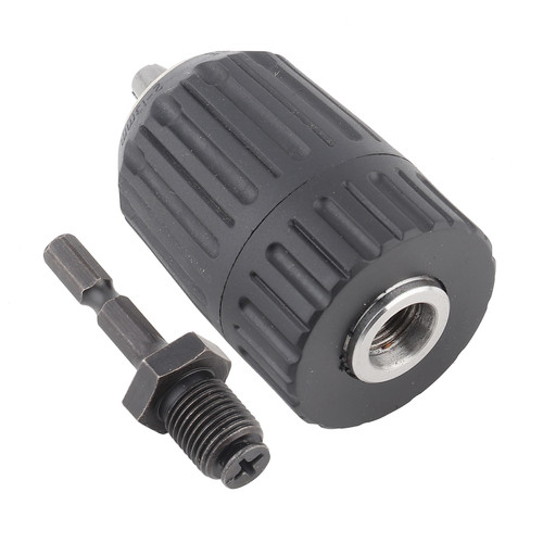 Plastic Casing 2.0-13MM 1/2-20UNF Keyless Drill Chuck   1/4 Hex Connecting Rod