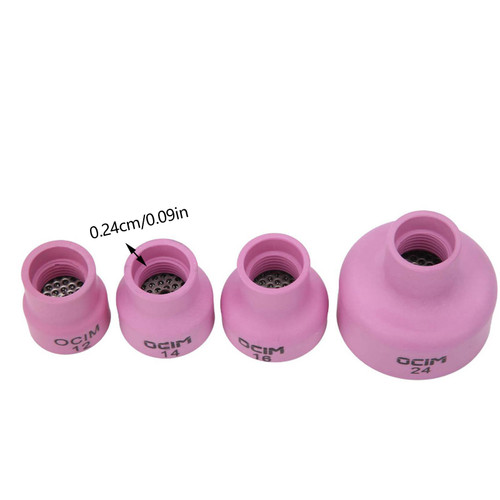 Ceramic Welding Cup Set Alumina Torch Gas Lens Kit Industrial Supplies WP‑17/18/26 1.6