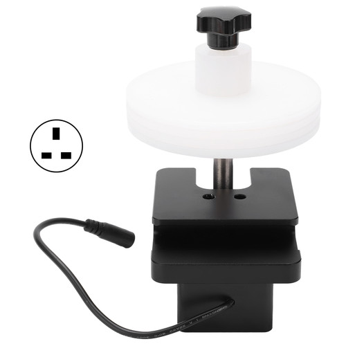 Disc Cleaning Bracket Aluminum Alloy Ultrasonic Vinyl Record Cleaner Spin Rack 100‑240VUK Plug