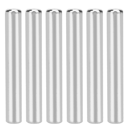 6pcs Stainless Steel D-Shaft Toy Car Gear Axle Industrial Robot Parts 40mm x 6mm