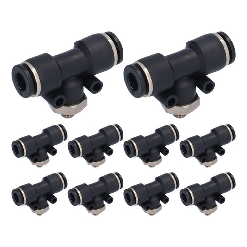 10pcs Pneumatic Tube Fitting Durable PVC External Thread Connection Accessories for Automation Equipment4-M3C