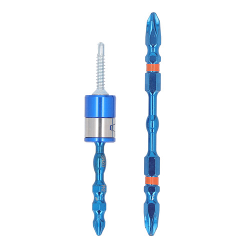 2Pcs Double Ended Screwdriver Bits 1/4 Strong Magnetic Cross Head for Hand Electric Drill
