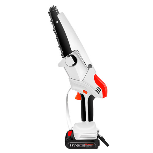 Handheld Electric Chainsaw Portable Brushless One-Hand Woodworking-Saw Rechargeable Cordless Mini Wood Cutter for Gardening Pruning Trimming