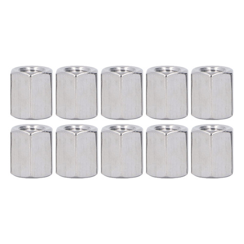 10PCS M10 Hex Coupling Nuts 304 Stainless Steel Metric Thread Rod Connection Nut for Bolts Studs