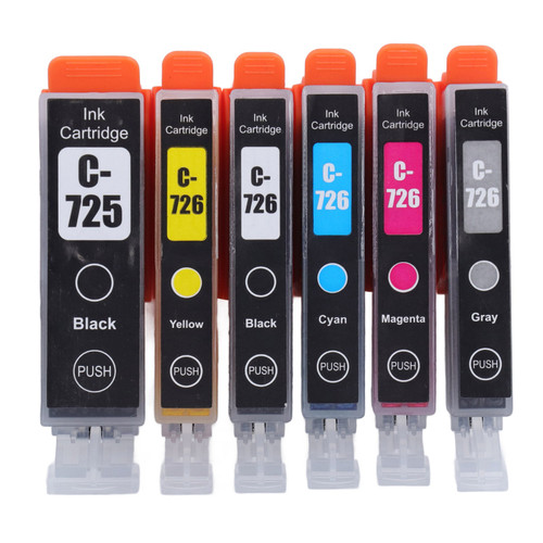 Ink Cartridge ABS Printer Cartridge with Ink for PIXMA IP4870 IP4970 IX6560 Printer BK BK C M Y GY