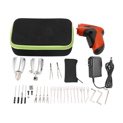 Electric Rotary Tool Kit Multipurpose Battery Powered Cordless Rotating Gun for Drilling Polishing Carving 100‑240V US Plug