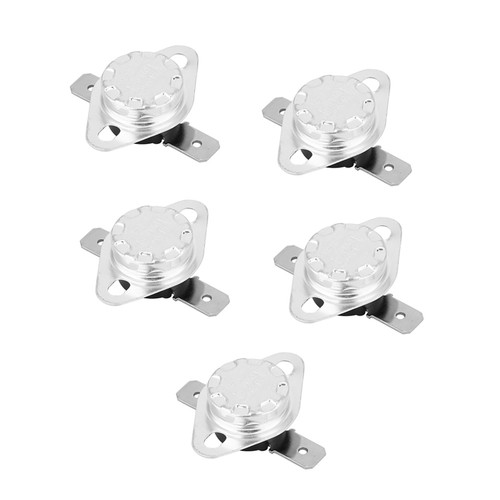 5 Pcs Thermostat Switch KSD301 Thermostat 250V 15A Normal Closed Temperature Control Switch