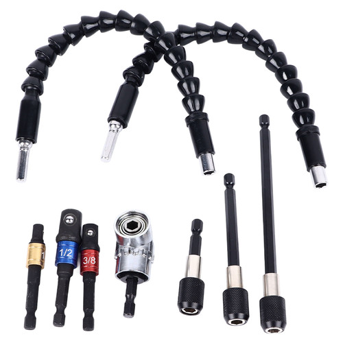 Drill Bit Extension Set Multifunctional Quick Connect Universal Flexible Shaft Bit Holder Set for Car Home Repair