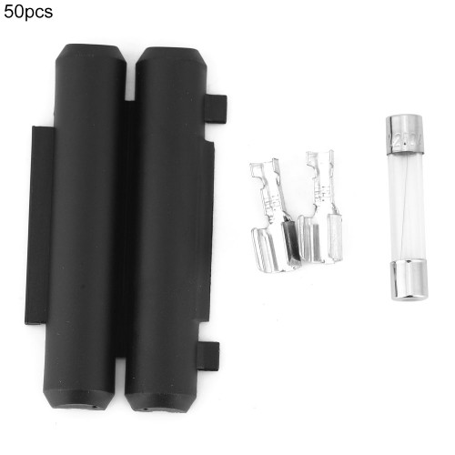 50 Set 6x30 6.35x30 6.35x31.75 Plastic Fuse Holder Peanut Fuse Holder with 10A Fuse