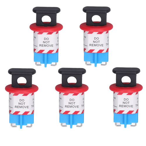 5Pcs Electrical Circuit Breaker Lockout Pin Inward Miniature Insulation Lock for Industrial Power Isolation Area