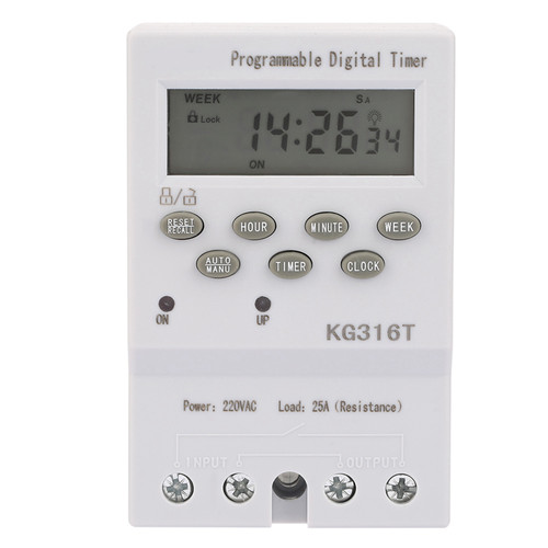 KG316T  Microcomputer Time Control Switch Programmable Automatic Digital Timer Switch