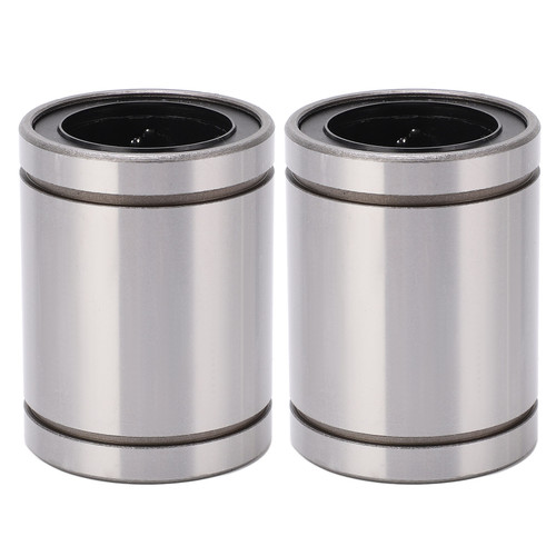 2Pcs Linear Ball Bearings Steel Low Noise High Speed Cylinder Linear Bearings for 3D Printers and Engraving Machines