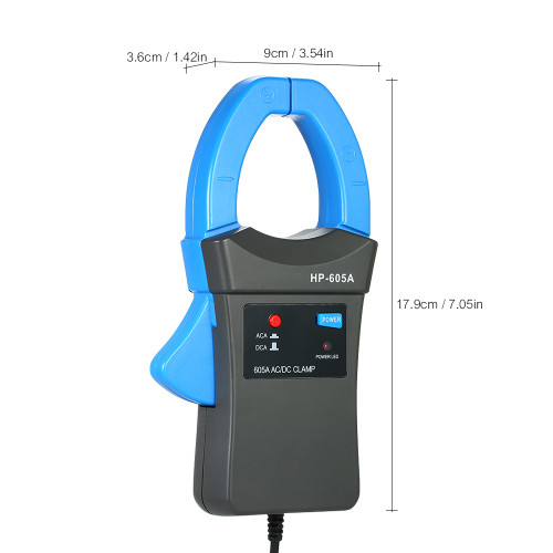 AC/DC Current Clamp Probe Tester 600A HP-605A Handheld Digital Multimeter Clamp Adapter Current Clamp Meter Working with Multimeter