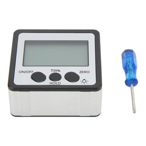 Digital Inclinometer with Backlight Magnetic 4x90° Electronic Protractor IP54 Waterproof Angle Level Finder Gauge