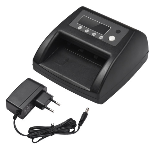 Mini UV Counterfeit Bill Detector EUR Money Counter Automatic Money Detection By UV MG IR Image Paper Quality Size Thickness Suitable for Shops Grocery Stores Restaurants Hotel Street Peddler Small Business