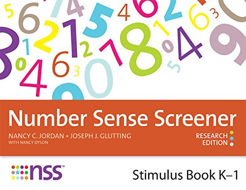 Number Sense Screener (NSS) Stimulus Book, K1, Research Edition