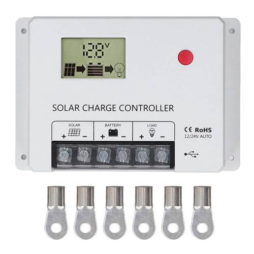 PWM Solar Charge Controller Parameter Automatic Adjustment Large LCD Display Solar Charge Regulator 60A 12V 24V