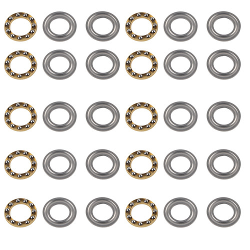 10Pcs Thrust Ball Bearing Plane Axial Load Steel Hardware Industrial Mechanical Equipment3613-0521-0012