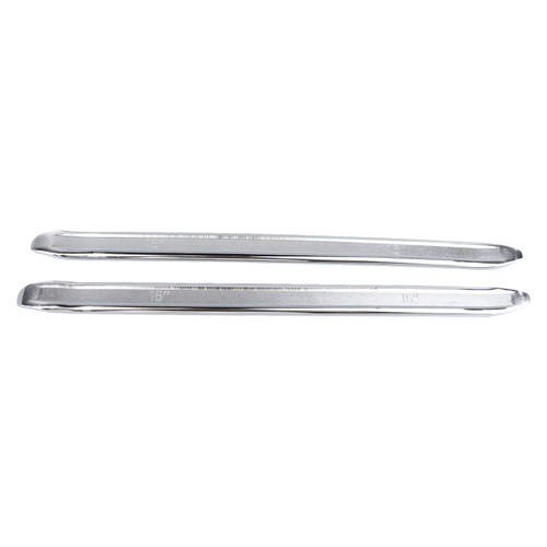 2Pcs Tire Pry Bar Carbon Steel Hood Head Effort Saving Tyre Lever Bar Set Tire Repair Tool 16in