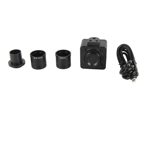 Microscope Camera USB HD CMOS Digital Electronic Eyepiece Camera with Mount Adapter 5MP