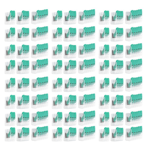 60Pcs set Wiring Connector Building Lighting ScrewFree Quick Terminal PCT662/663/665 Kit(Green )