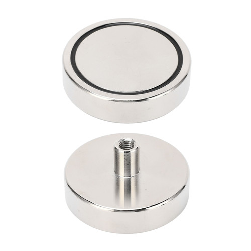 2Pcs Pot Magnet 270kg Pulling Force Rust Resistant Neodymium Magnet for School Home