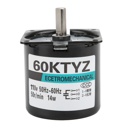 Gear Motor Micro Permanent Magnet Speed Reduction Engine DIY Generator Accessories 14W50rpm/min AC110V