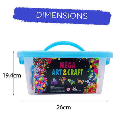 DIY Arts and Crafts Supplies Kit 2000+ Pieces Set Activity Craft Materials with Carrying Box Handmade Educational Gift for Students School Kindergarten Home Craft Art Supplies