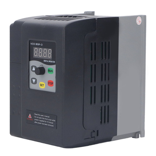 Variable Frequency Drive Single to 3 Phase VFD 220‑240V Input 0‑240V Output Motor Control 1.5kw 7A