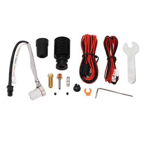 Ceramic Hot End Kit Heat Sink Heatbreak 24V 50W Heating Rod 0.4mm Nozzle High Flow Hotend Replacement for 3D Printer