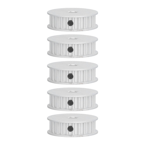 5Pcs Timing Belt Pulley Wheel Synchronous 24T 8mm Hex Core 5mm Pitch for HTD 5414‑4008‑0024