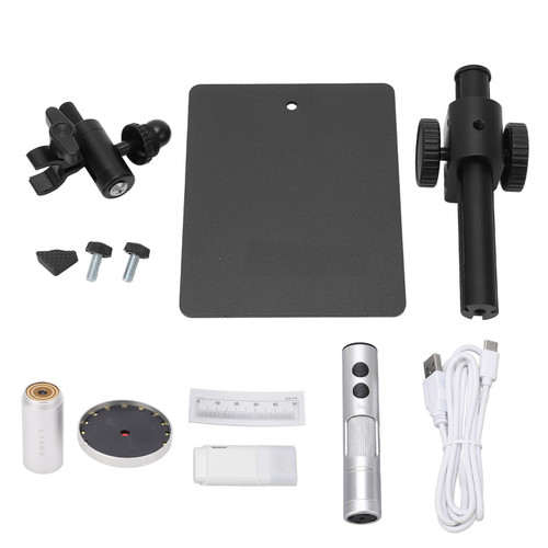 Digital Microscope 360 Degree Adjustable 12MP USB Handheld Camera with 1500X Magnification Lens and Ring Light