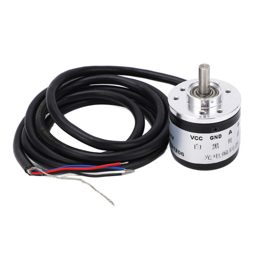 Photoelectric Rotary Encoder Gear Box Motor Incremental Encoder 6mm D Type Output Shaft 5‑24V HAJ400P/R