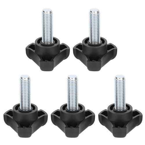 5pcs Plastic Triangular Head Handle Screw Knob Tightening Screw Set Accessory M10 30mm