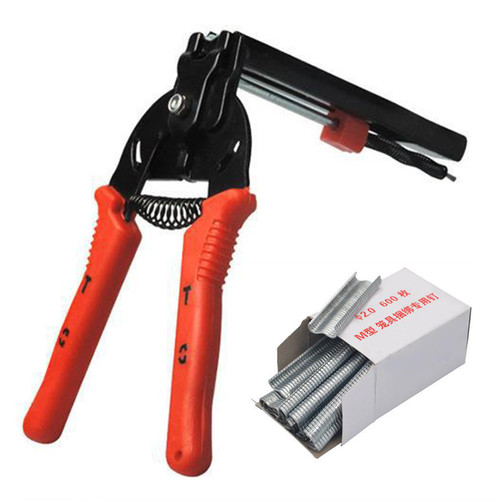Cage Pliers Rabbit Duck Pigeon Wire Clips Manual Assembly Farm Tools Manganese Steel with M Nail