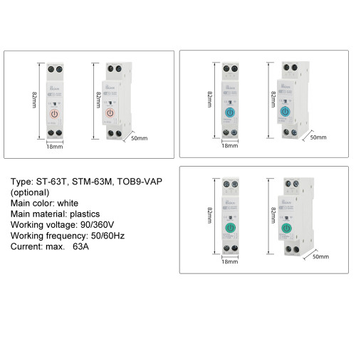 Tuya WiFi Intelligent Switch Portable Home Automation DIY Breaker Timing Control Voice Control Switch Compatible with Assistant and Alexa