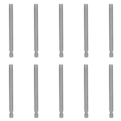 10Pcs 6mm Magnetic Screwdriver Bits Alloy Steel 1/4 Inch Hex Shank Bits Accessory