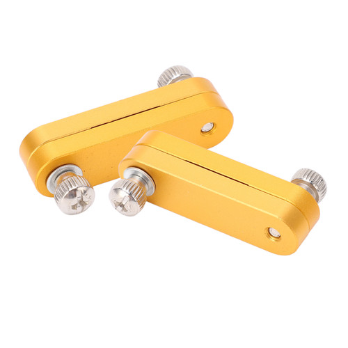 2PCS Ruler Limit Block Aluminum Alloy Accurate Adjustable Thickness Ruler Stop Fence for Woodworking