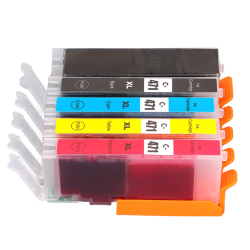 5Pcs Ink Cartridges ABS Cartridge Replacement for PIXMA MG5740 MG6840 MG7740 TS5040 TS6040
