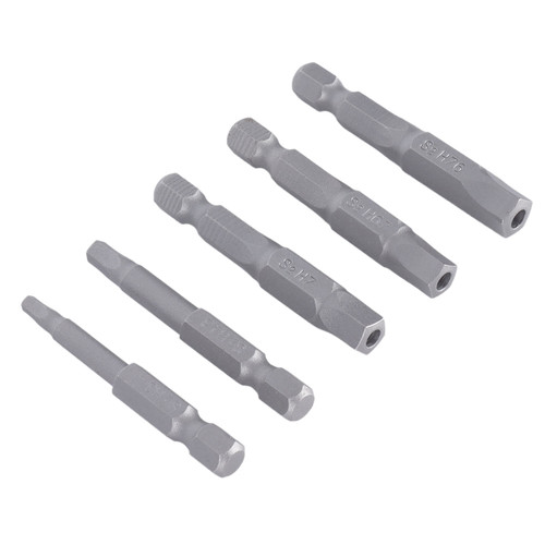 5 Pcs Magnetic Pentagonal Bits Magnetic Wrench Drill Bit Set Durable Head Screwdriver Bit for Screwdriver Drill