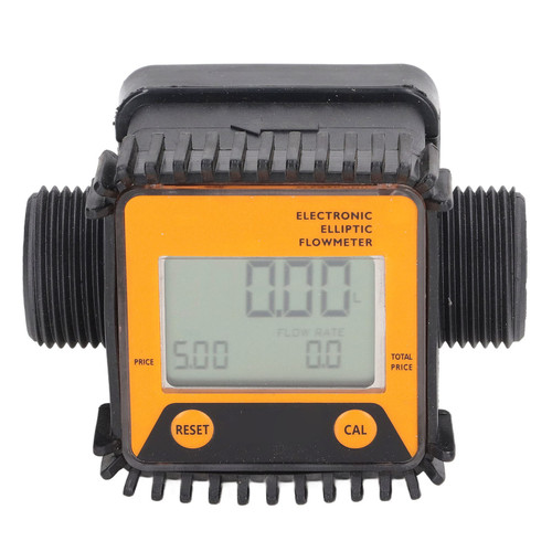 Digital Diesel Fuel Flow Meter Professional Gear Urea Controller for Chemicals Water 1in K28 Orange