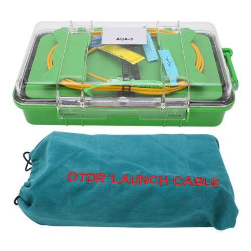 OTDR Launch Cable Single Mode Optical Fiber Test Extension Cord Box SC APC to SC UPC Connector 2000M